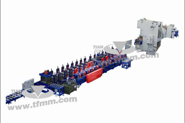 建筑、仓储用C60-250型材冲孔冷弯压型线