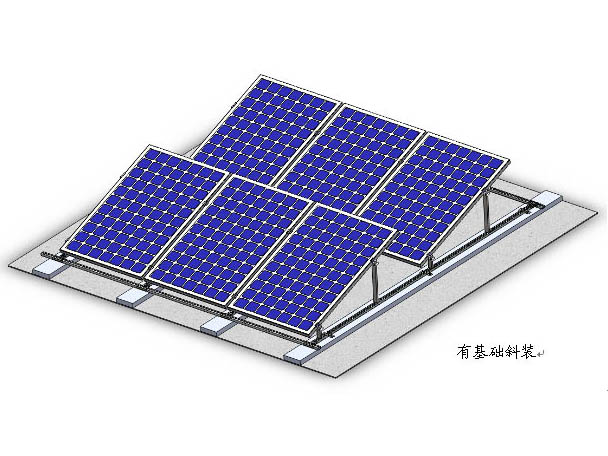 Concrete roof photovoltaic stents 